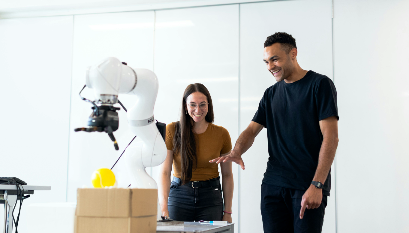 Futuristic AI concept